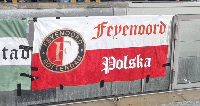 Feyenoord Polska flaga kibiców Feyenoordu w Polsce